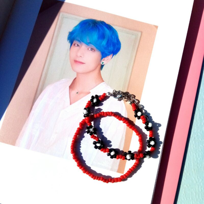 Gelang kpop idol || Gelang V BTS || Set gelang Taehyung BTS || gelang manik custom || beaded bracele