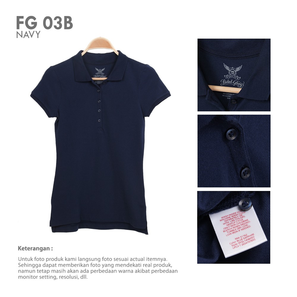 faded glory polo shirts womens