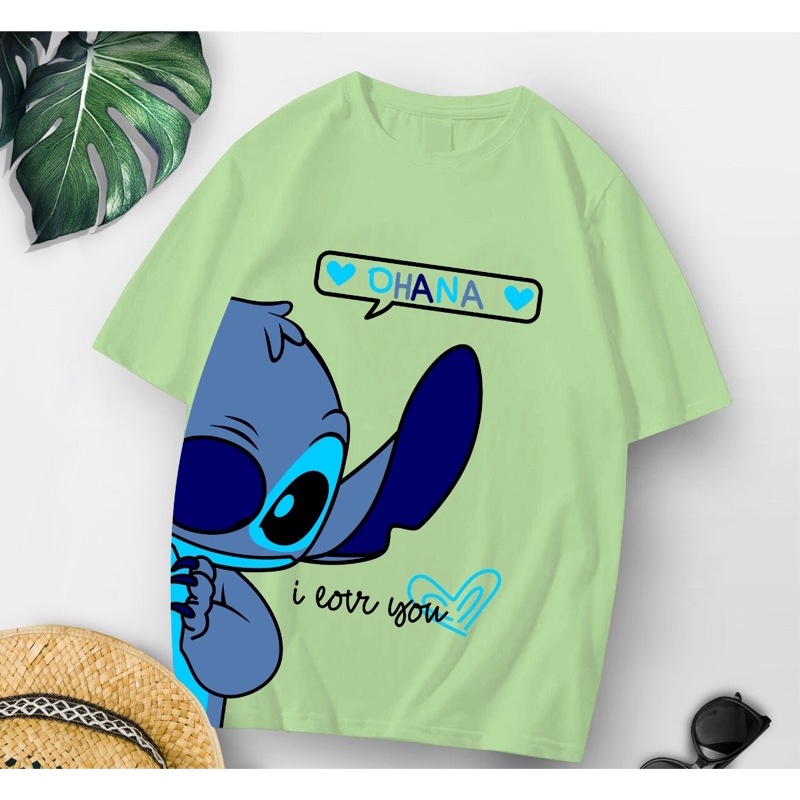 Baju kaos oversize xl tee tshirt cewe wanita dewasa remaja abg motif terbaru-Stitch hide