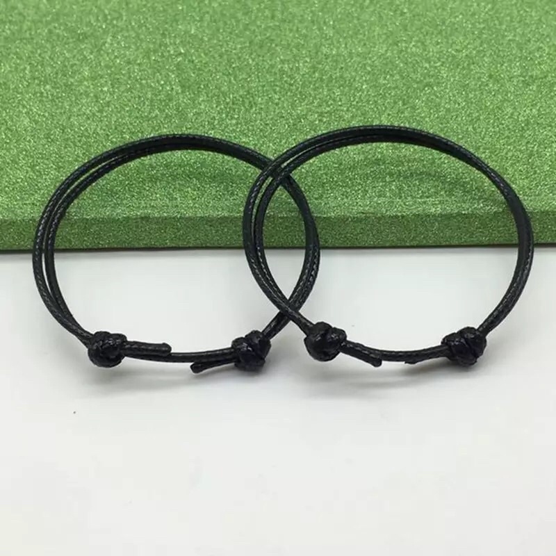 GELANG TALI POLOS 2 MM / GELANG PRIA WANITA ANAK BISA DI BESAR KECILKAN / AKSESORIS / DUNIA GELANG