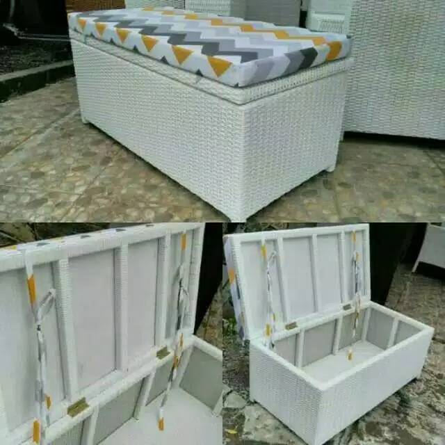 Kursi peti rotan sintetis