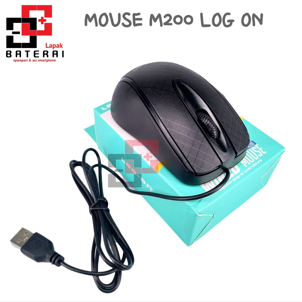 LOG - ON Mouse WIRED optical 1000 DPI - M200 Mouse kabel
