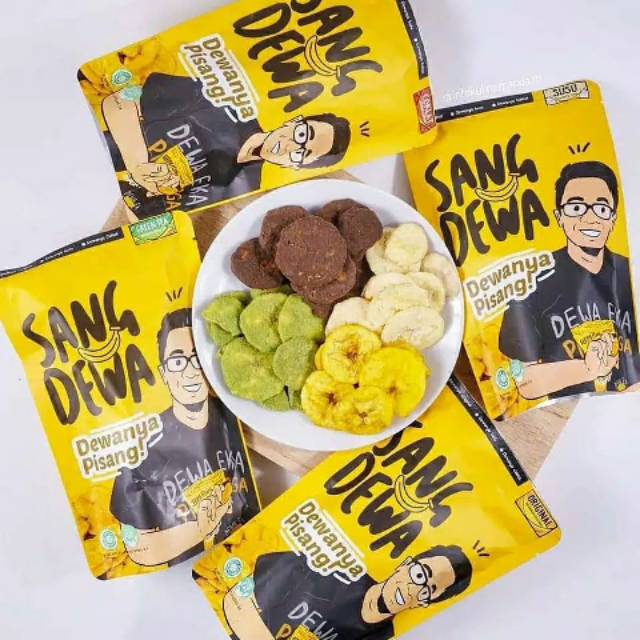 

SANG DEWA Kripik Pisang Coklat, Susu, Greentea, Original