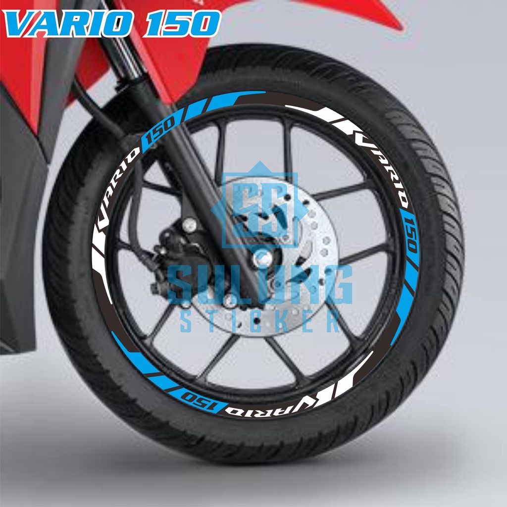 Stiker Lis Pelek Motor Honda Vario 150 Cutting Sticker Variasi Velg Keren Aksesoris Terbaru