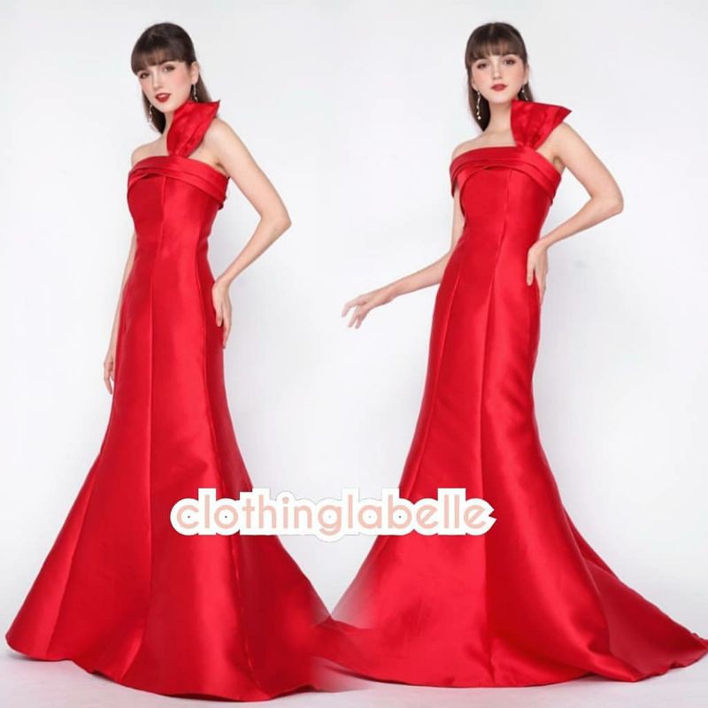Mermaid ribbon sangjit dress