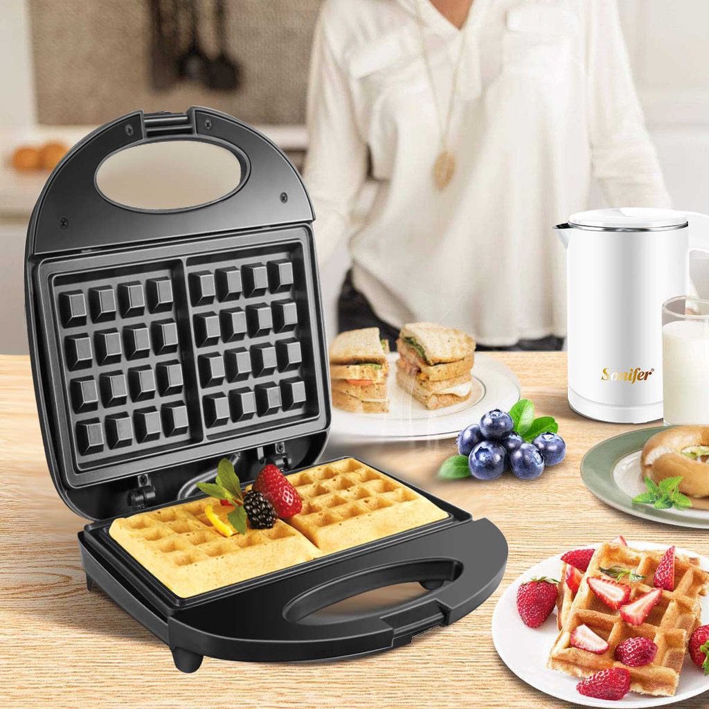 WAFFLE MAKER Multifungsi Pemanggang Roti Toaster / Sandwich Toaster / Mini Sandwich Maker/ Roti Bakar