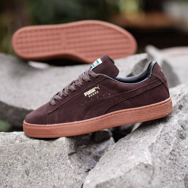 suede pumas brown