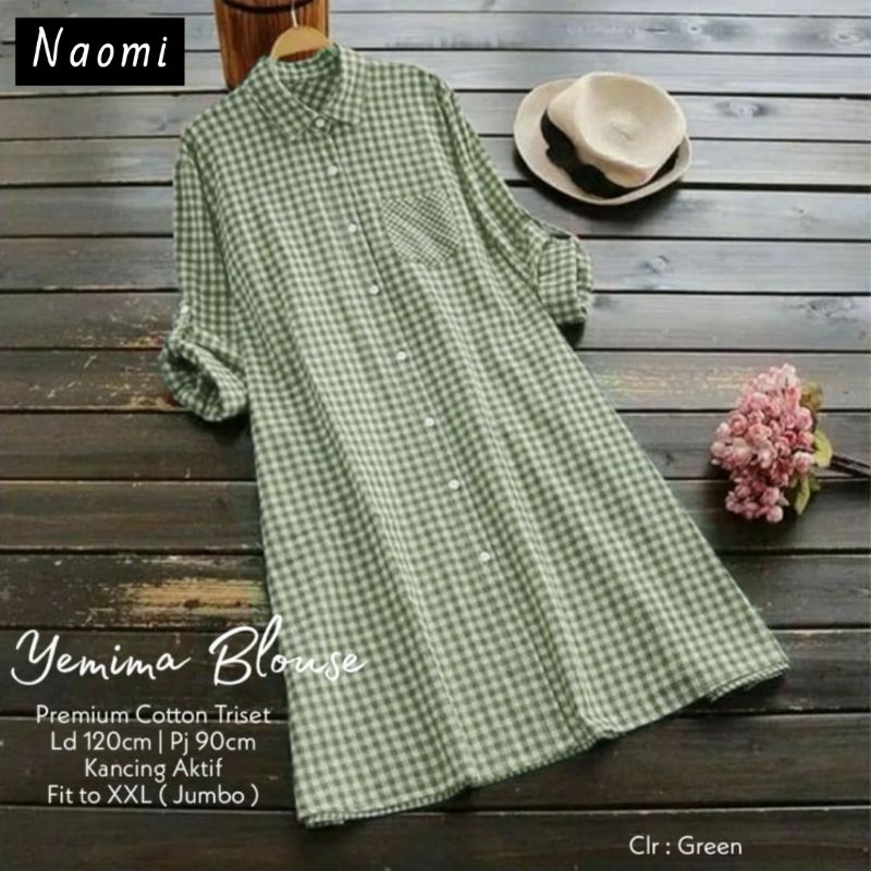 Yemima Blouse Atasan Wanita Bahan Katun LD 120