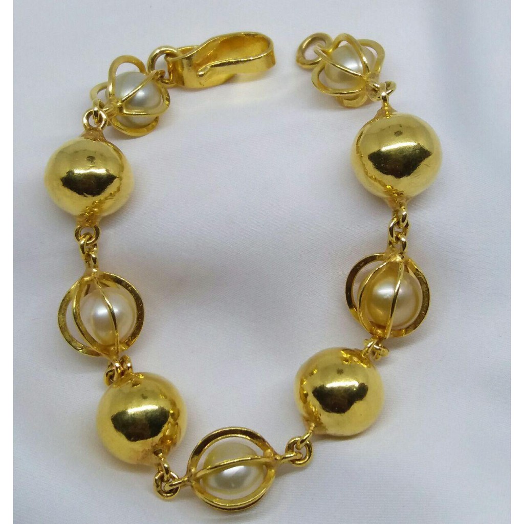 gelang emas paloma mutiara  air laut GM050 Shopee  Indonesia