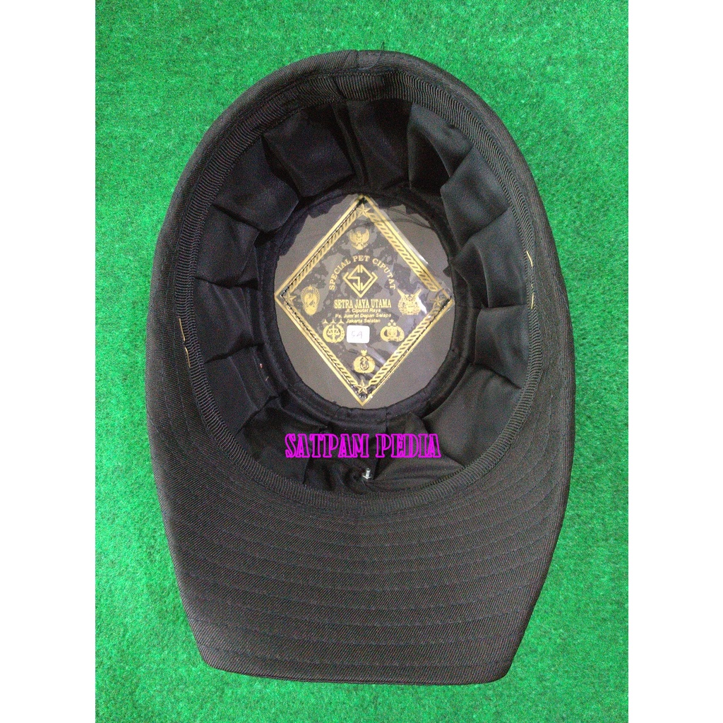 Topi Pet PDU Polwan Bintara - Topi Pet Polwan PDU Bintara