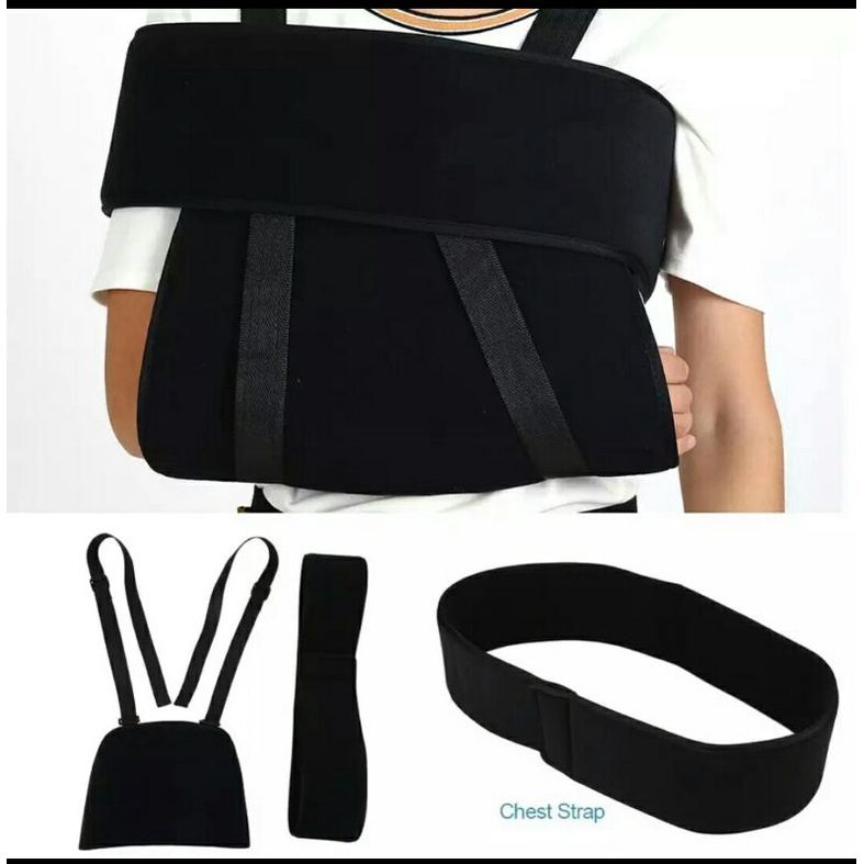 adjustable arm sling shoulder support with bandage, arm and shoulder immobilizer