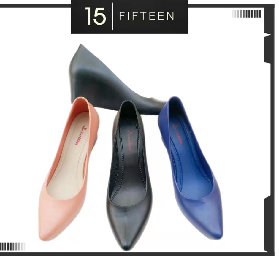 Sudah READY.. 15 SHOP --- Sepatu Wedges Tinggi 5.5cm / Sepatu Jelly Wanita / COLLIN