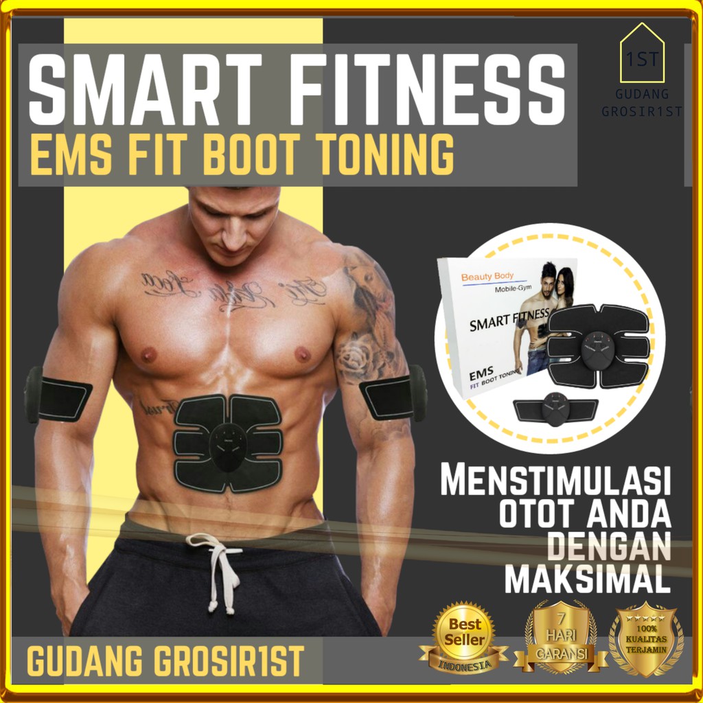 Kualitas Ori Bakar Lemak Perut Tubuh Ideal Sixpack Sixpad Bodyfit Training Gear Abs Stimulator | Pembentuk Otot