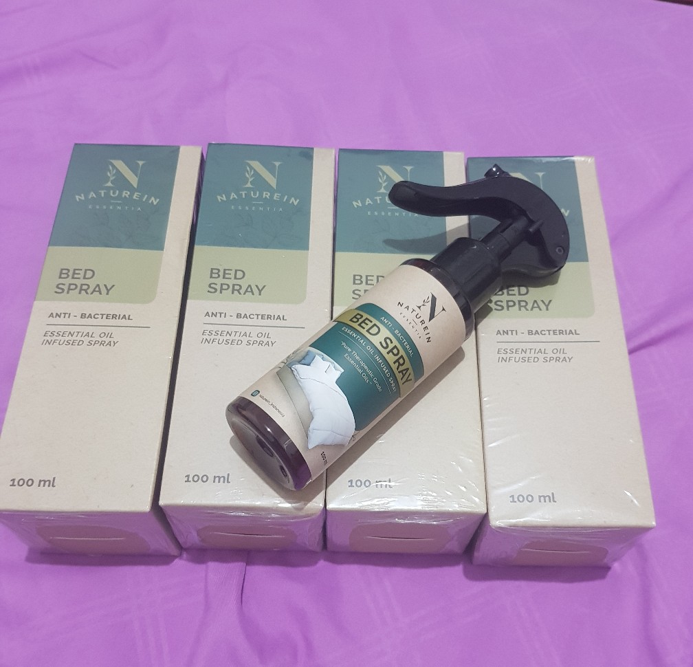 Naturein Bed Spray Anti Bacterial Tungau Virus Kasur Bantal Anak Bayi 100ml 200ml Lav