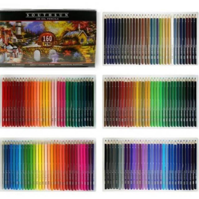 

160Pcs Wood Color Pensils Sets Artist Painting for School Drawing Art Supplies
