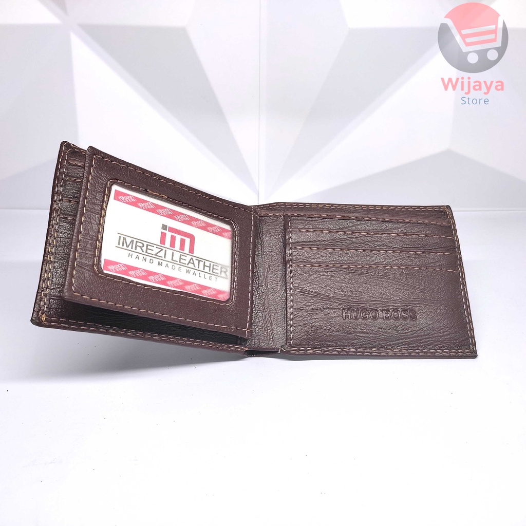 Dompet Lipat Pira Kulit Sintetis (Hard Synthetic Wallet) Levis Boss