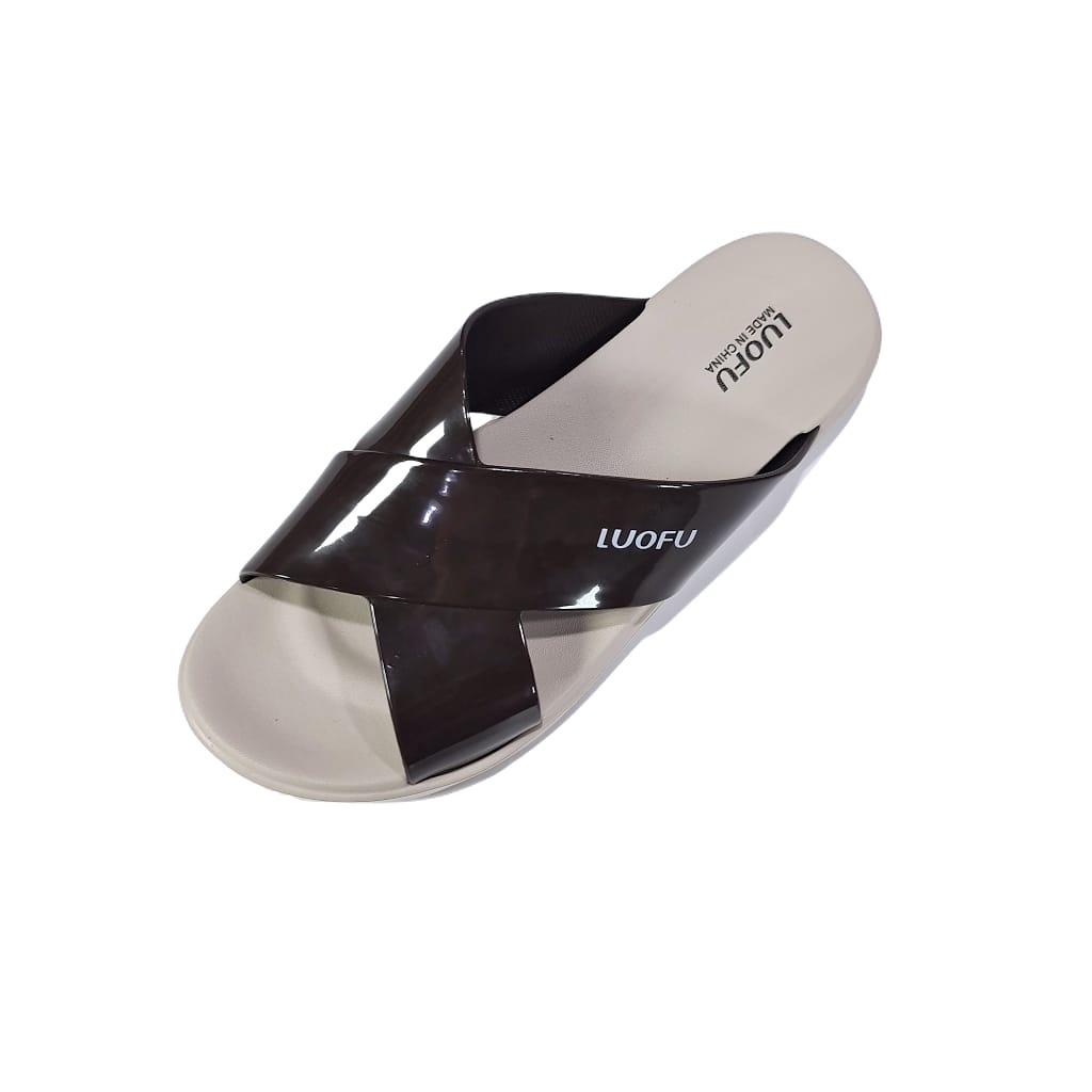 LUOFU ORIGINAL jelly sandal karet empuk murah wanita sendal cewek selop import E7189A1-KS6WK