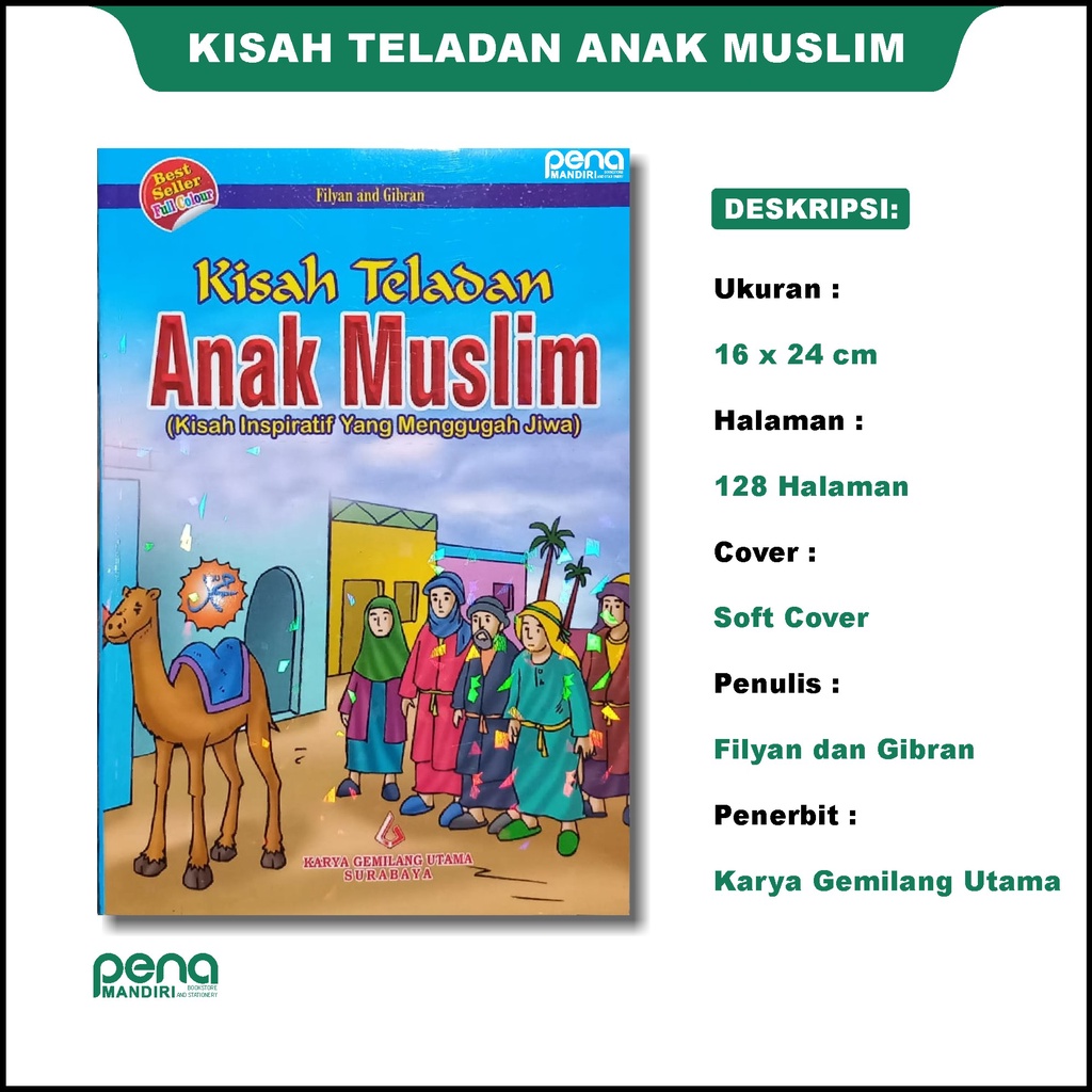Best seller Kisah Teladan Anak Muslim (Full Colour)