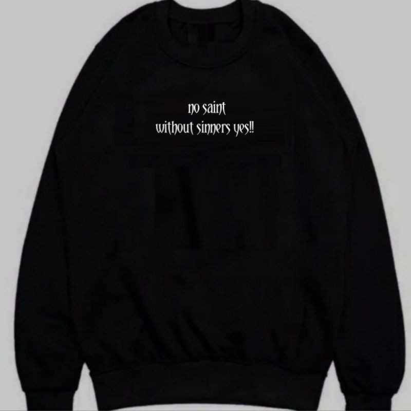 Eighty Nine SWEATER CREWNECK Pria/Wanita Distro Premium Original Eighty Nine HITAM Motif Simple NO S