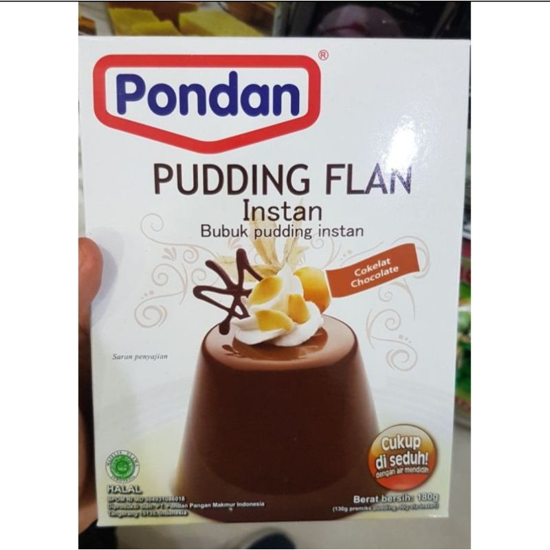 

PONDAN pudding flan instant - bubuk pudding instant - Coklat 180 gr