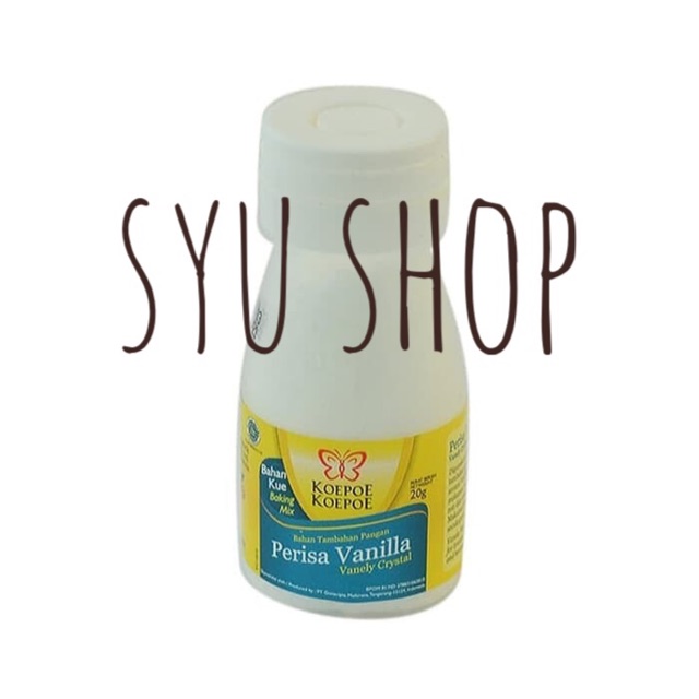 Vanilla vanila vanili  vanilli bubuk  20 gr cap kupu kupu 