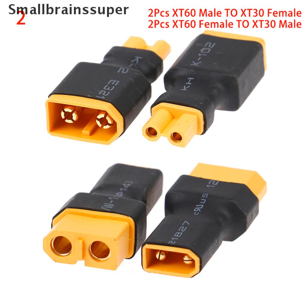 (seasonoun) 4pcs Adapter Konverter XT60 Ke XT30 Plug Female Male Untuk FPV Drone RC Charger