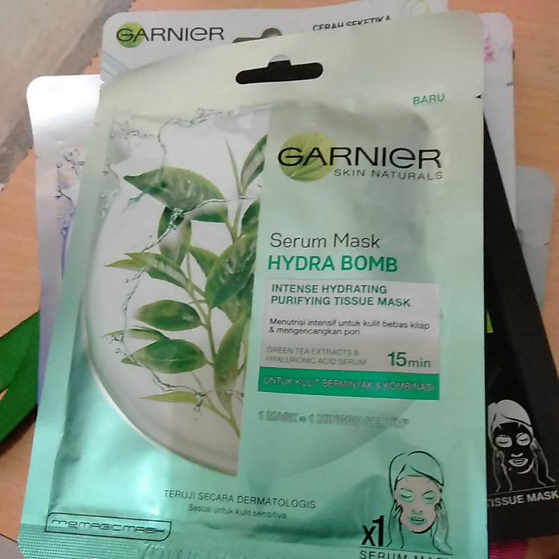 Garnier Serum Mask Hydra Daun 28g