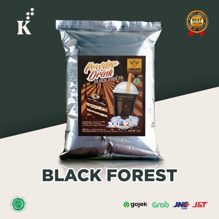 

BUBUK MINUMAN BUBBLE POWDER DRINK BLACKFOREST ORIGINAL JAVALAND 1KG