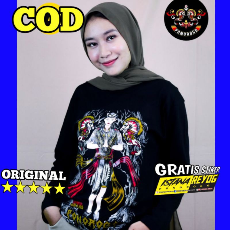 KAOS BUDAYA JATHIL JARANAN INDONESIA / KAOS REOG PONOROGO / BAJU REOG / PENADON REOG / JARANAN
