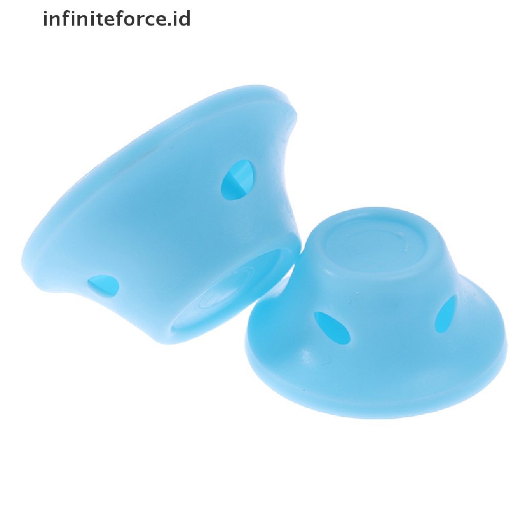 (Infiniteforce.Id) 10pcs / Set Alat Pengeriting Rambut Bahan Karet Silikon Lembut Tanpa Panas Untuk Wanita