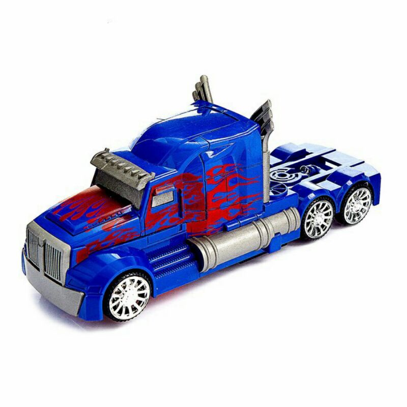 Mainan Mobil Robot Optimus Prime Bumblebee suara robot dan led