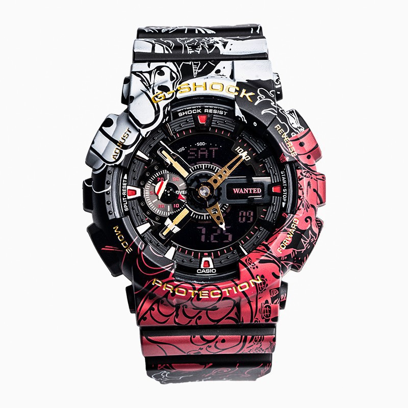 Jam Tangan CASIO G-SHOCK One Piece dan Dragon Ball Dual Time Waterproof and Shockproof Sports Outdor