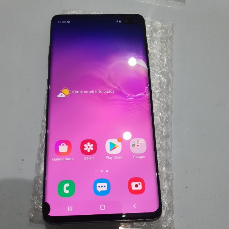 Lcd Samsung S10 Plus (Ex Repair glass, minus tompel)