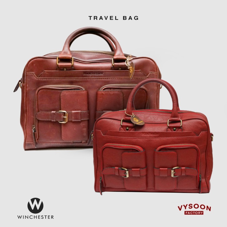 Tas Kulit Asli Premium Quality / Tas Besar / Tas Traveling / Tas Baju