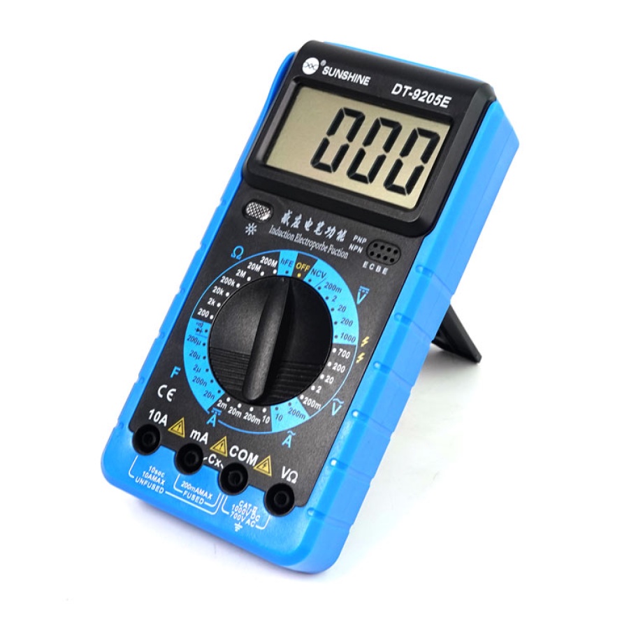 Multimeter NCV Sunshine DT9205E Multitester Digital DT-9205E Tester Besar DT 9205E Avometer