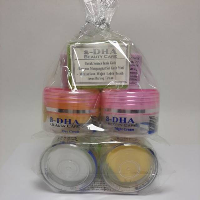 CREAM A DHA PINK &amp; HIJAU BERHOLOGRAM [3in1]