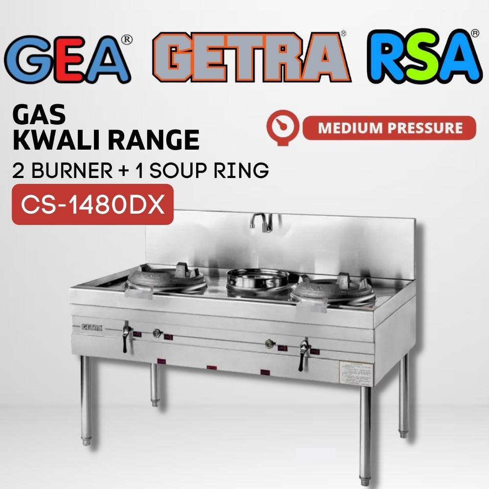 KWALI RANGE GETRA CS-1480DX KOMPOR KUALI GAS CS 1480DX MEDIUM PRESSURE
