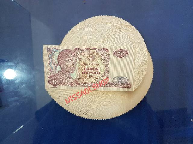 UANG KUNO 5 RUPIAH JENDRAL SUDIRMAN TH 1968