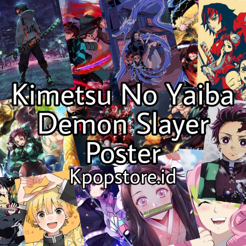 Kimetsu No Yaiba Demon Slayer Poster Shopee Indonesia