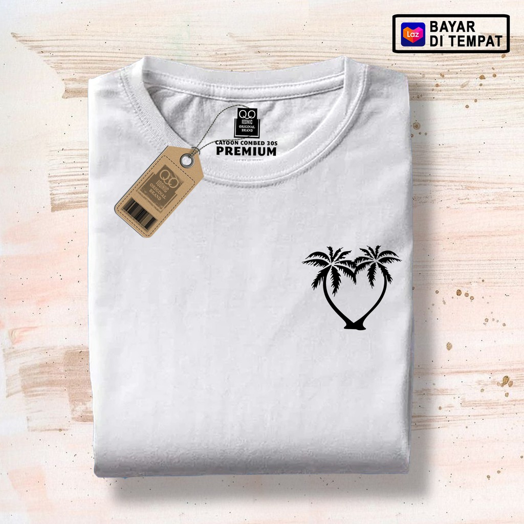 Kaos Distro Pria Coconut  Love Text Premium