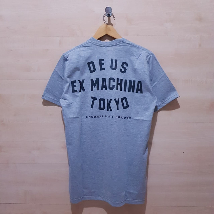 KAOS T SHIRT DEUS EX MACHINA TOKYO HARAJUKU TEE GREY - M