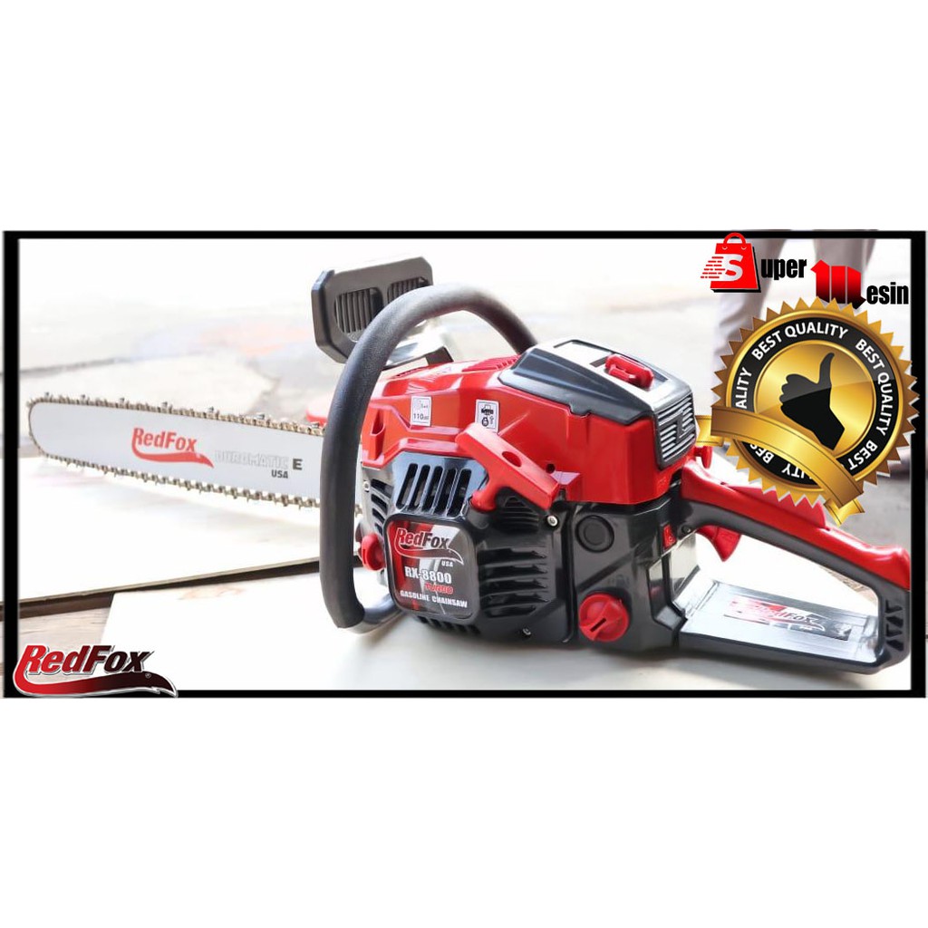 GASOLINE CHAINSAW / MESIN GERGAJI REDFOX RF 8800 TURBO