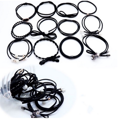 Ikat Rambut 12 in 1 Fashion Wanita / Accesories Rambut Import / Ikat Rambut Murah-6