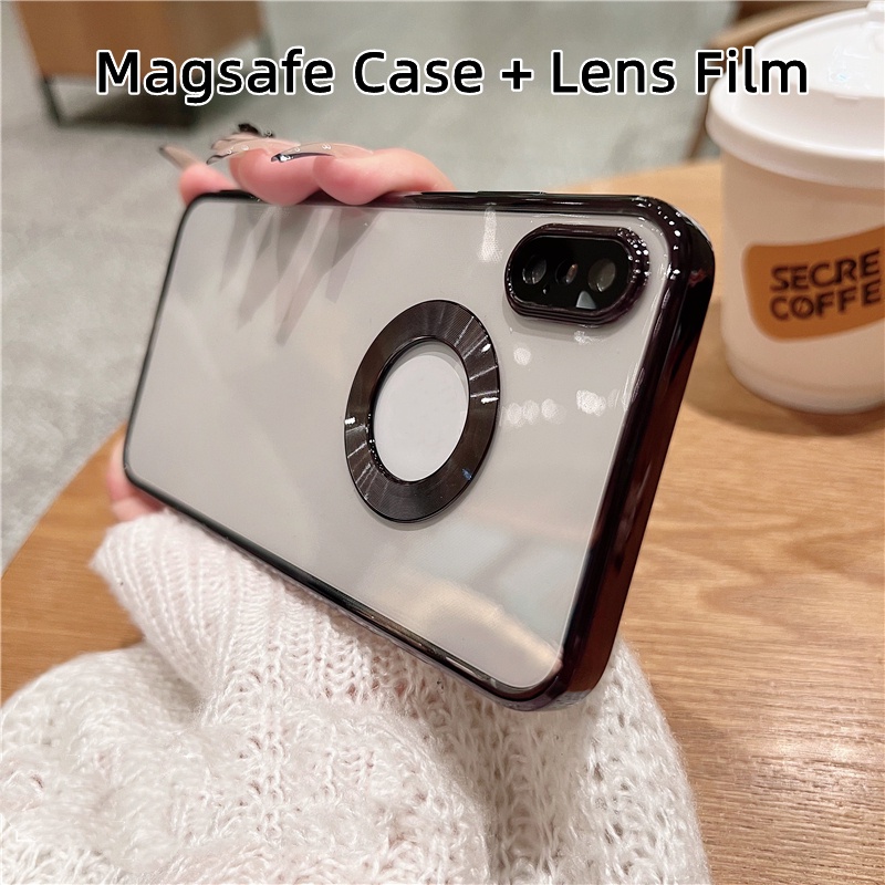 Case Pelindung Lensa Kamera 6D Plating Magsafe Untuk iphone X XS XR 7 Plus 8 Plus 6 6s Plus XS MAX 11 Pro