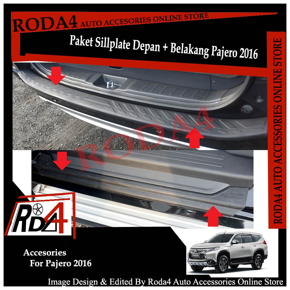 Paket Sillplate - Sill Plate Samping Belakang All New Pajero 2016