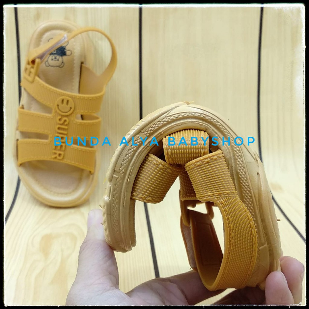 Sendal Anak Perempuan Tali Gladiator Umur 4 5 6 7 Tahun Elastis - Sandal Anak Cewek Casual COKLAT Size 24 -35 Alas Karet Anti Licin