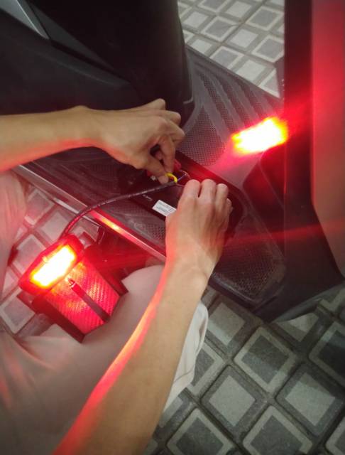 pelindung mesin crf plus spakbor undertail stoplamp led 3 in 1 / engine guard plus spakboard crf150l