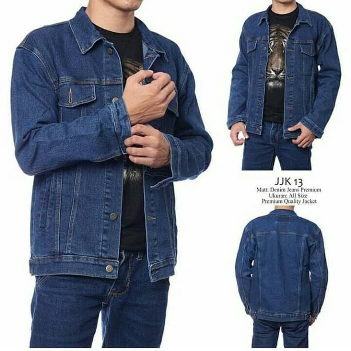 Jaket Jeans Pria Wanita Jaket Denim Bioblitz Ripped Skinny