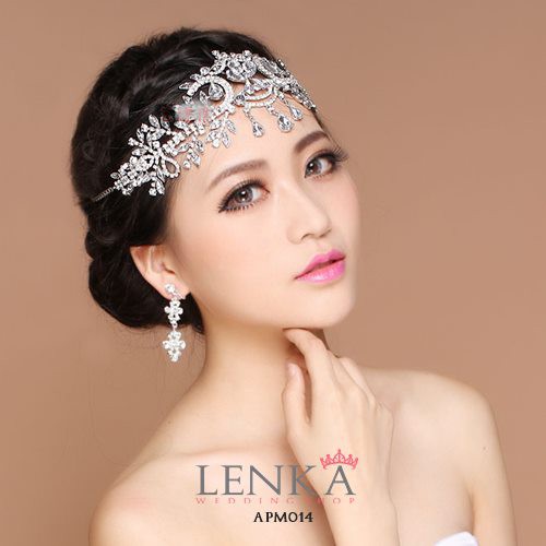 [BISA COD] HEADPIECE PENGANTIN MODERN AKSESORIS RAMBUT PESTA WEDDING APM014