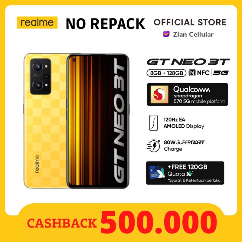 Realme GT Neo 3T NFC 5G 8/128 gb 80 Watt
